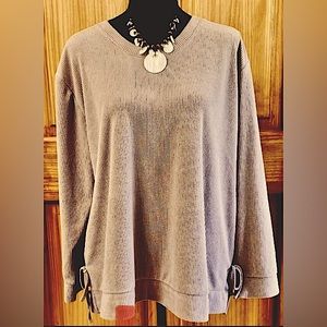 New Women’s BEARPAW Brushed Pullover Ribbed Knit Longsleeve Sweater 1X